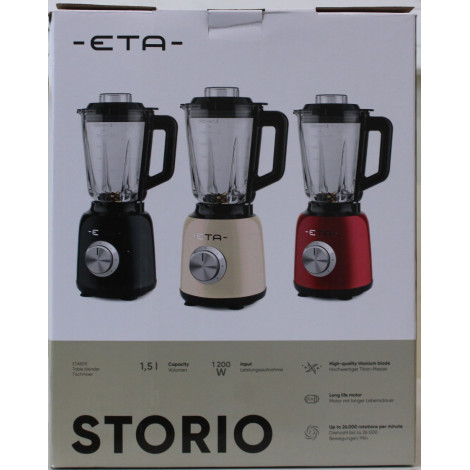 SALE OUT. | ETA Blender | ETA901190010 STORIO | Tabletop | 1200 W | Jar material Glass | Jar capacity 1.5 L | Beige | DAMAGED IN