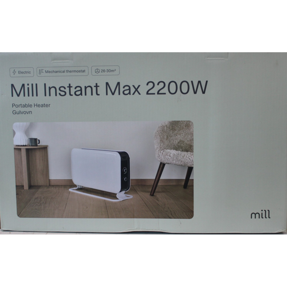 SALE OUT. Mill CO2200MECMAX 2200W Convection Heater, Mechanical thermostat, Wire heating element, White | Mill Heater | CO2200ME
