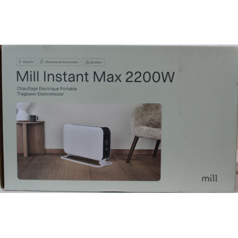SALE OUT. Mill CO2200MECMAX 2200W Convection Heater, Mechanical thermostat, Wire heating element, White | Mill Heater | CO2200ME