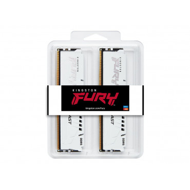 Kingston KF560C30BWE-16 16GB 6000MT/s DDR5 CL30 DIMM FURY Beast White EXPO | Kingston