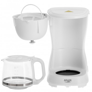 Adler Coffee Maker | AD 4381w | Drip | 600 W | White