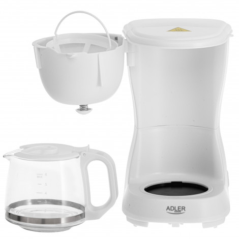 Adler Coffee Maker | AD 4381w | Drip | 600 W | White