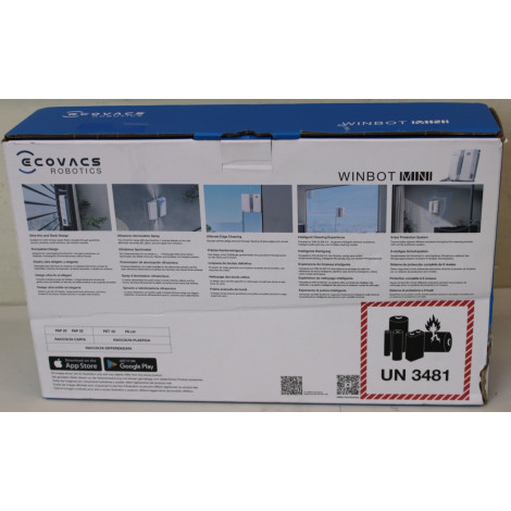 SALE OUT. | Ecovacs Windows Cleaner Robot | WINBOT MINI GREY | Corded | Grey | DAMAGED PACKAGING