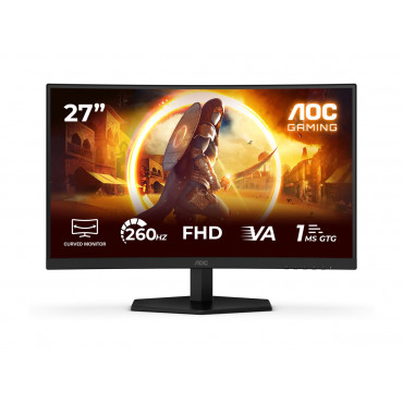 AOC C27G42ZE | 27 " | Fast VA | FHD | 16:9 | 260 Hz | 1 ms | 1920 x 1080 pixels | 300 cd/m | HDMI ports quantity 1 | Black