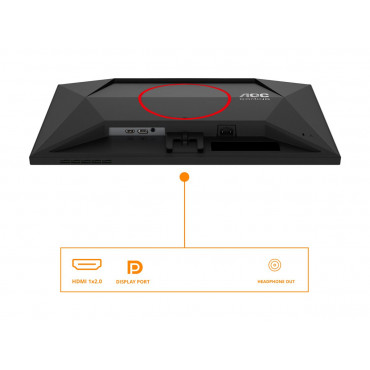 AOC AGON Q24G4RE | 24 " | Fast IPS | QHD | 16:9 | 180 Hz | 1 ms | 2560 x 1440 pixels | 300 cd/m | HDMI ports quantity 1 | Black