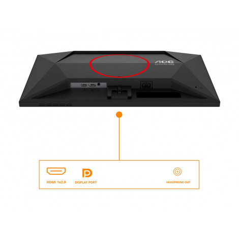 AOC AGON Q24G4RE | 24 " | Fast IPS | QHD | 16:9 | 180 Hz | 1 ms | 2560 x 1440 pixels | 300 cd/m | HDMI ports quantity 1 | Black