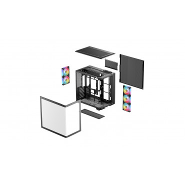 Deepcool Case | CG590U 5F | Midi-Tower | ATX PS2 | Black