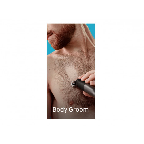 Braun Face and Body Hair trimmer | XT5300 Series XT5 | Cordless | Wet & Dry | Number of length steps 6 | Black/Silver
