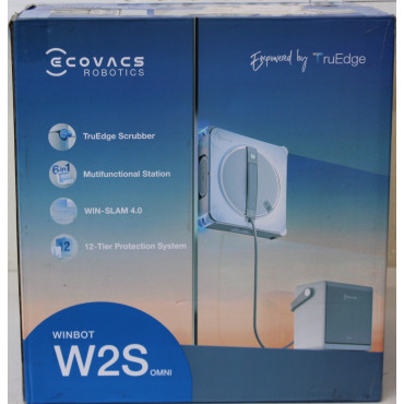 SALE OUT. | Ecovacs Window Cleaning Robot | WINBOT W2S OMNI | Corded | 8000 Pa | White | ITEM USED, DIRTY AND SCRATCHED