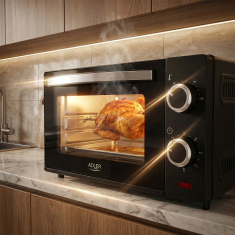 Adler Electric oven | AD 6032 | 9 L | 650 W | Black