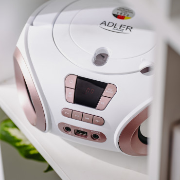 Adler | CD-MP3 Boombox | AD 1181 | Speakers | USB connectivity | FM