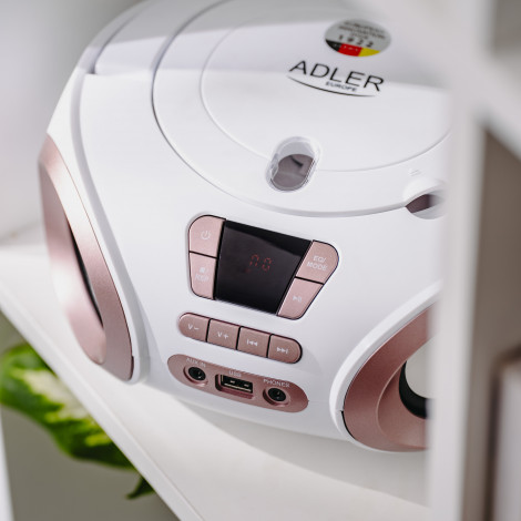 Adler | CD-MP3 Boombox | AD 1181 | Speakers | USB connectivity | FM