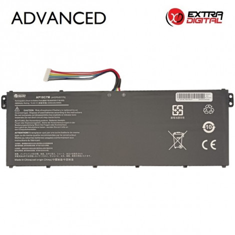 Nešiojamo kompiuterio baterija ACER AP18C7M, 3200mAh, Extra Digital Advanced