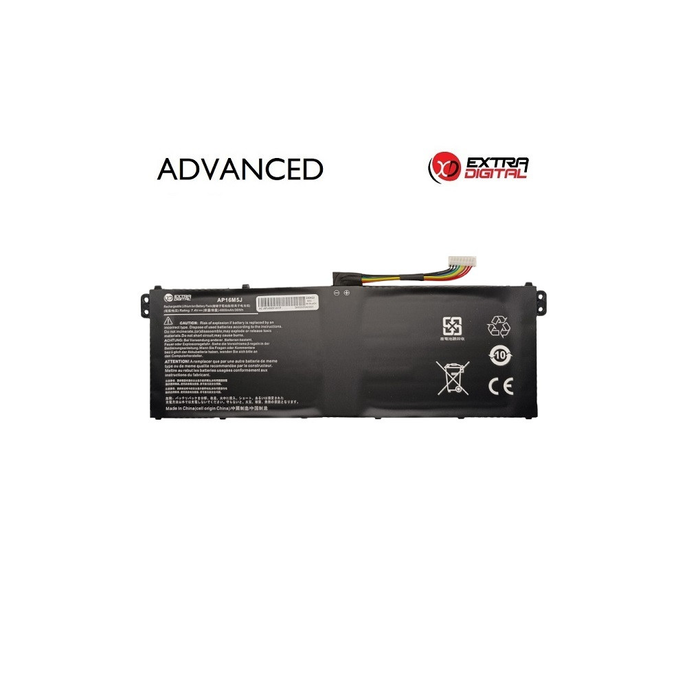 Nešiojamo kompiuterio baterija ACER AP16M5J, 4800mAh, Extra Digital Advanced