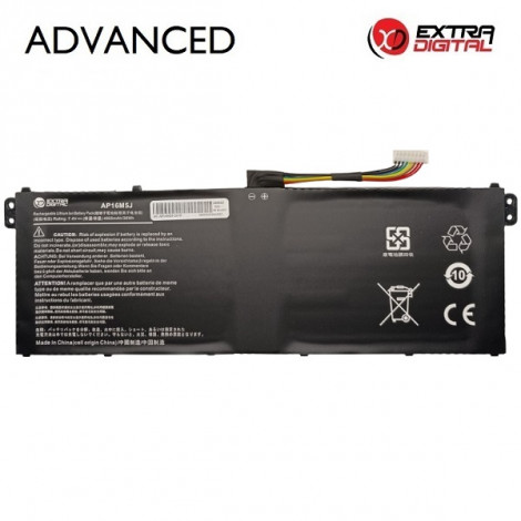 Nešiojamo kompiuterio baterija ACER AP16M5J, 4800mAh, Extra Digital Advanced