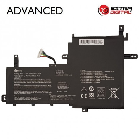 Nešiojamo kompiuterio baterija ASUS B31N1842, 3600mAh, Extra Digital Advanced