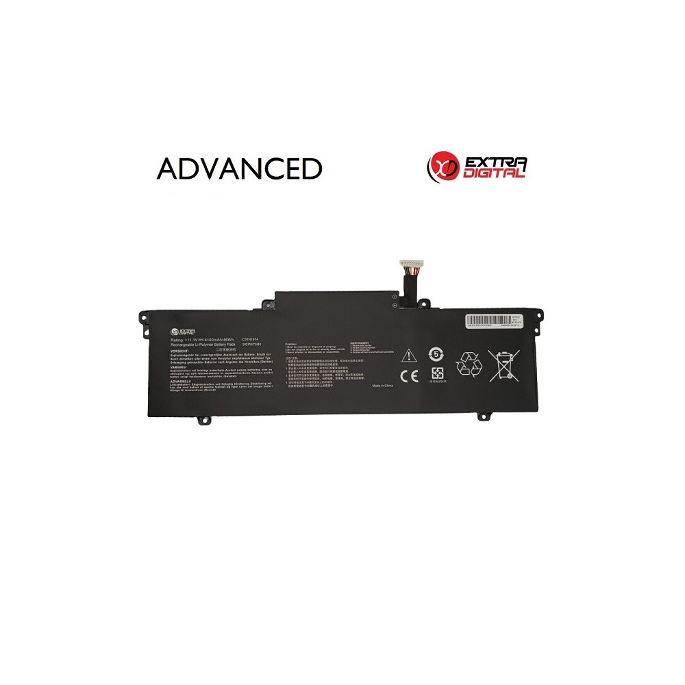 Nešiojamo kompiuterio baterija ASUS C31N1914, 4100mAh, Extra Digital Advanced
