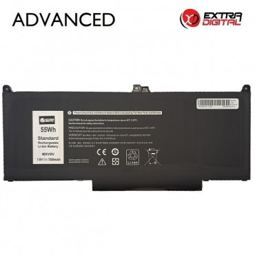 Nešiojamo kompiuterio baterija DELL MXV9V, 7200mAh, Extra Digital Advanced