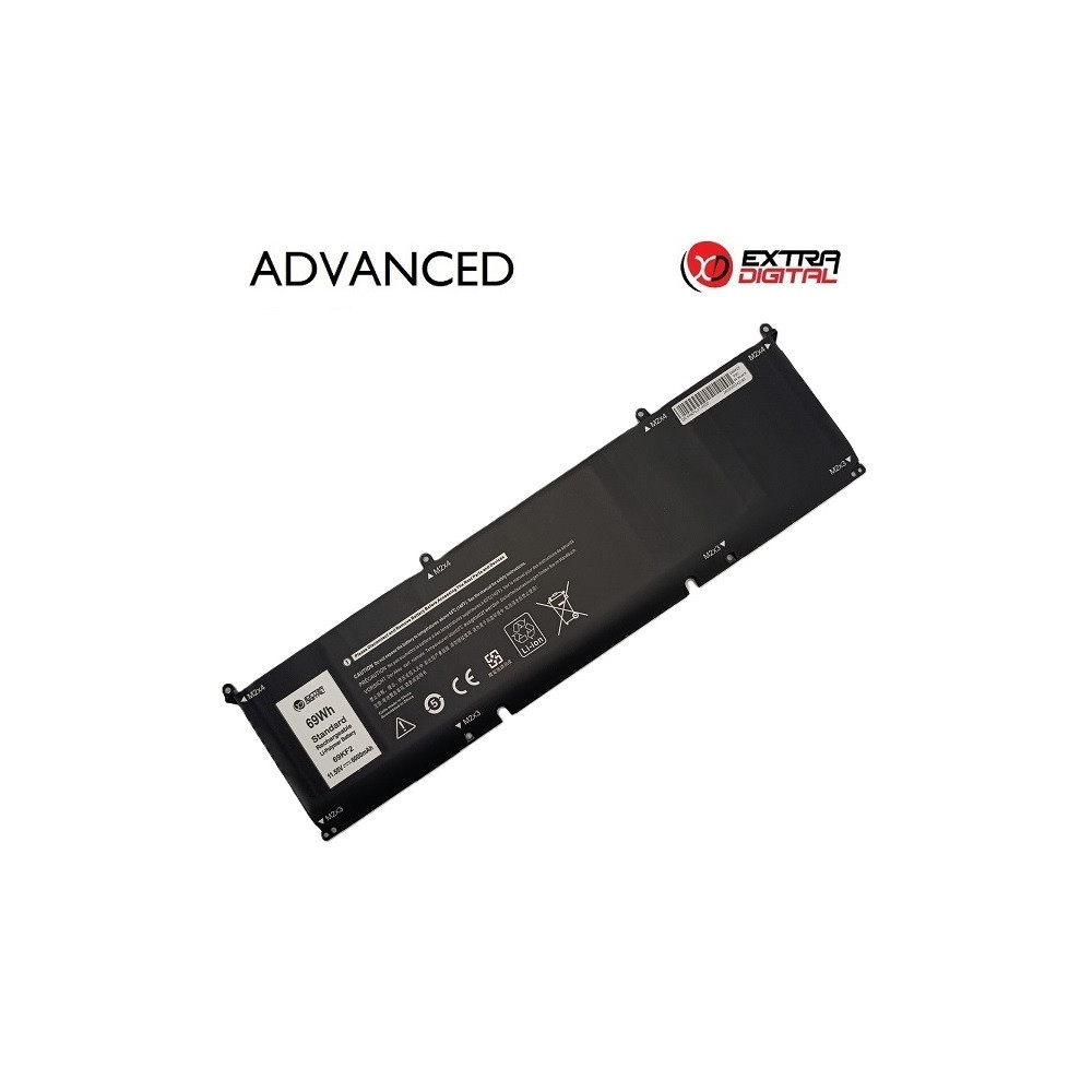 Nešiojamo kompiuterio baterija DELL 69KF2, 6000mAh, Extra Digital Advanced