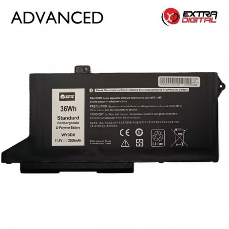 Nešiojamo kompiuterio baterija DELL WY9DX, 3200mAh, Extra Digital Advanced