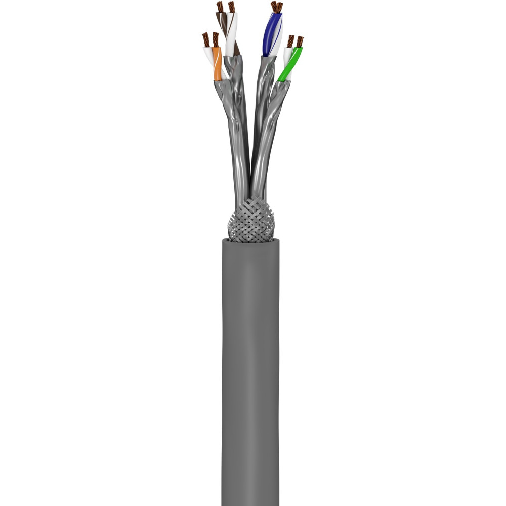 Goobay | CAT 6A Network Cable, S/FTP (PiMF), 50 m | 96093 | S/FTP | Grey
