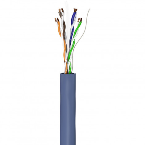 Goobay | CAT 6A Network Cable, U/UTP, 100 m | 96096 | U/UTP | Blue