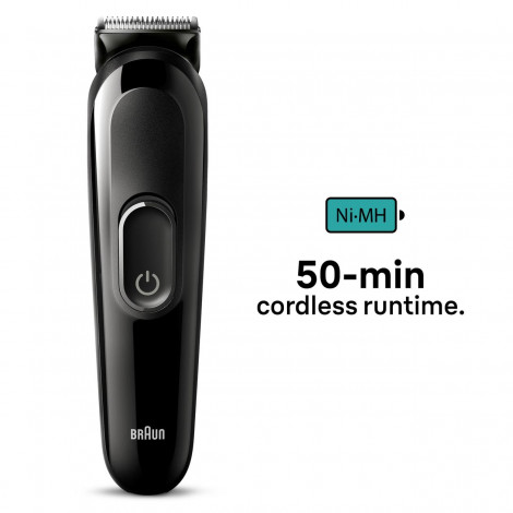 Braun Trimmer | 6-in-1 Style Kit 3 MGK3410 | Cordless | Number of length steps 13 | Black