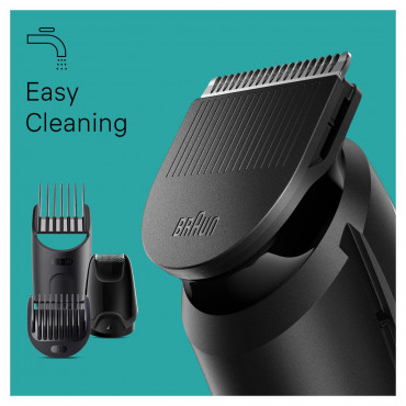 Braun Trimmer | 6-in-1 Style Kit 3 MGK3410 | Cordless | Number of length steps 13 | Black