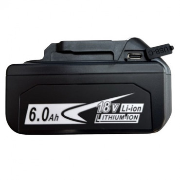 Akumuliatorius skirtas įrankiams MAKITA BL1860B, 18V, 6Ah, Li-ion, USB Type-C
