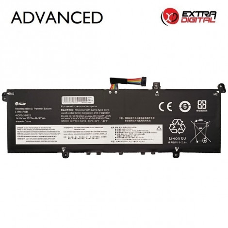 Nešiojamo kompiuterio baterija LENOVO L19M4PDD, 3200mAh, Extra Digital Advanced