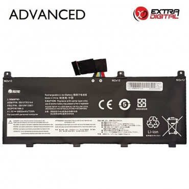 Nešiojamo kompiuterio baterija LENOVO L18M6P90, 6800mAh, Extra Digital Advanced