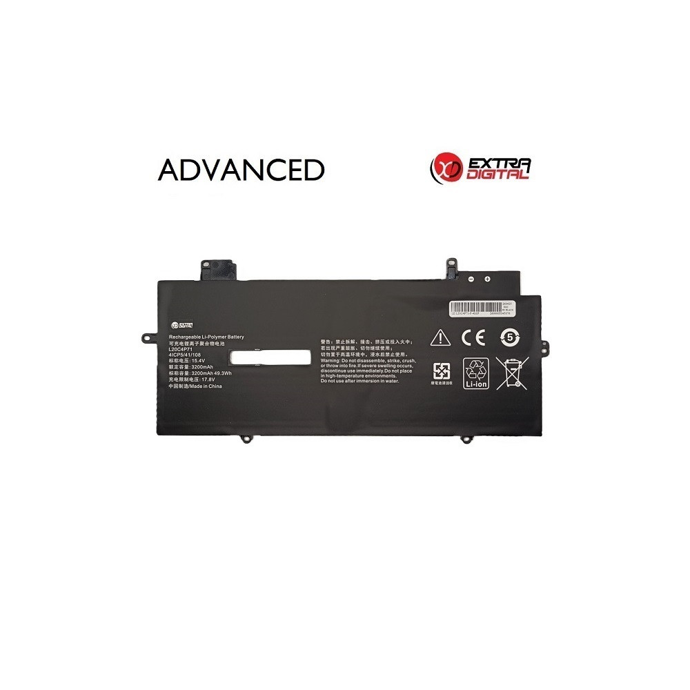 Nešiojamo kompiuterio baterija LENOVO L20C4P71, 3200mAh, Extra Digital Advanced