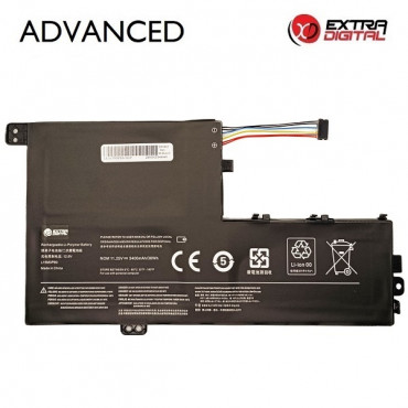 Nešiojamo kompiuterio baterija, LENOVO L15M3PB0, 3400mAh, Extra Digital Advanced