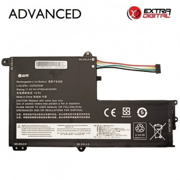 Nešiojamo kompiuterio baterija LENOVO L15C3PB1, 4750mAh, Extra Digital Advanced