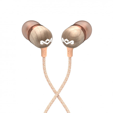 Marley Wired Earbuds | Smile Jamaica | Built-in microphone | USB Type-C | Copper