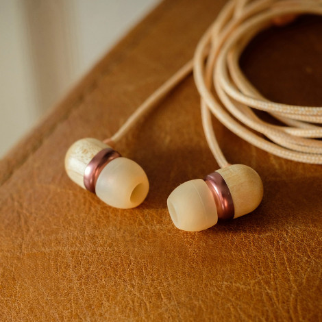 Marley Wired Earbuds | Smile Jamaica | Built-in microphone | USB Type-C | Copper