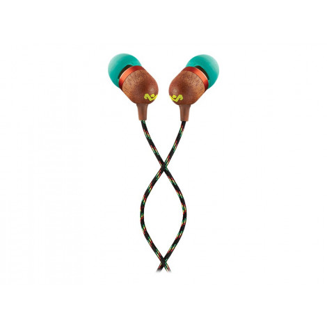 Marley Wired Earbuds | Smile Jamaica | Built-in microphone | USB Type-C | Rasta