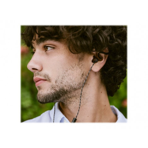 Marley Wired Earbuds | Smile Jamaica | Built-in microphone | USB Type-C | Signature Black