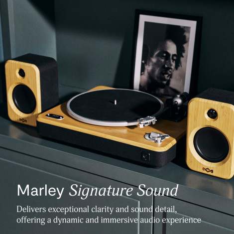 Marley Turntable With Speakers | Stir It Up Wireless 2+ | Bluetooth In/Out