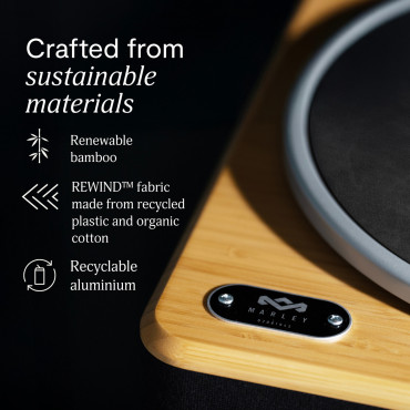 Marley Turntable With Speakers | Stir It Up Wireless 2+ | Bluetooth In/Out