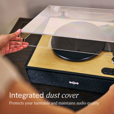 Marley Turntable with Built-In Stereo Speakers | Rise Up | Bluetooth In/Out