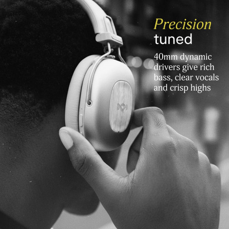 Marley Headphones | Positive Vibration Rebel | Bluetooth | ANC | Signature Black