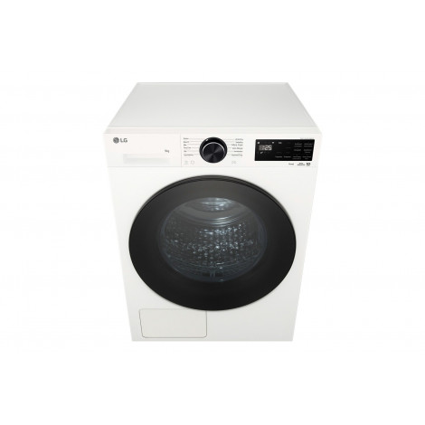 LG Dryer Machine with Heat Pump | RHX5009TWB | Energy efficiency class B | Front loading | 9 kg | LED | Depth 66 cm | Wi-Fi | Wh