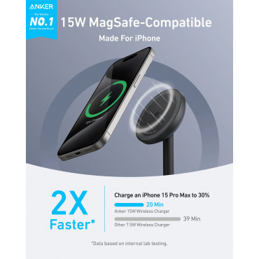 Anker MagGo Wireless Qi2 15W Charger | A25X1H11
