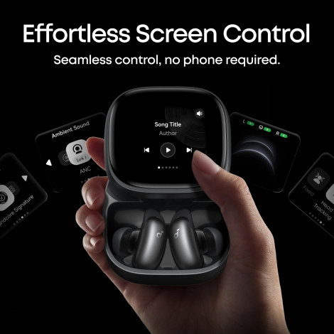 Anker Soundcore Wireless Earbuds | Liberty 5 Pro Max | Bluetooth | In-Ear | Microphone | Black | Noise canceling | Noise reducti