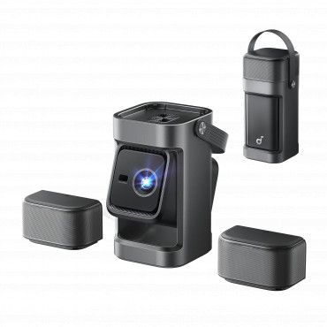 Anker Nebula Nebula P1 Portable Projector with Detachable Speakers | Full HD (1920x1080) | 650 ANSI lumens | Grey