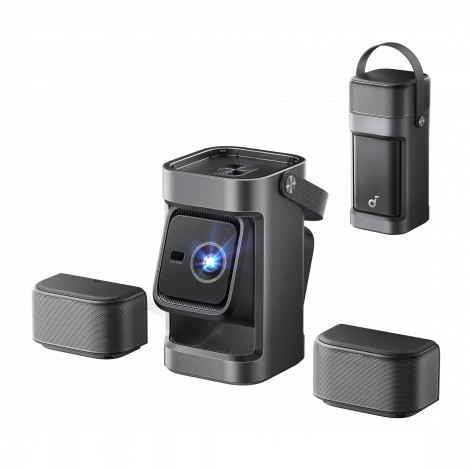 Anker Nebula Nebula P1 Portable Projector with Detachable Speakers | Full HD (1920x1080) | 650 ANSI lumens | Grey
