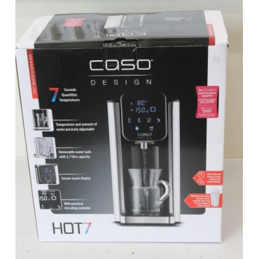 SALE OUT. Caso 01875 HOT 7 Turbo Hot water dispenser, Capacity 2.7 L, Black/Stainless Steel | SALE OUT. Caso Turbo Hot Water Dis