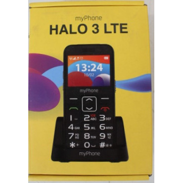 SALE OUT. myPhone HALO 3 LTE (Black) Single SIM 2.31" IPS 240x320/128MB/64MB RAM/SD Card/4G LTE | myPhone HALO | 3 LTE | Black |