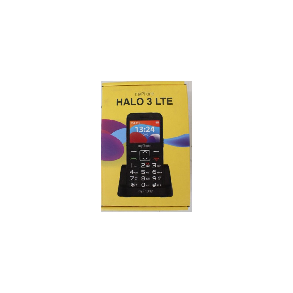 SALE OUT. myPhone HALO 3 LTE (Black) Single SIM 2.31" IPS 240x320/128MB/64MB RAM/SD Card/4G LTE | myPhone HALO | 3 LTE | Black |